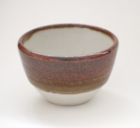 Small Red and White Bowl