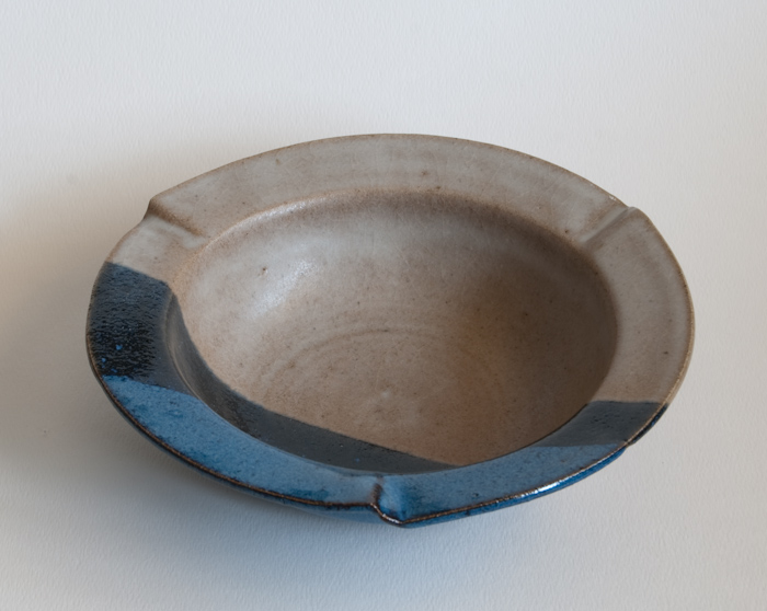 Wide-Rimmed Blue Stripe Bowl