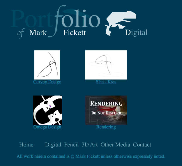 gallery page for high school portfolio site