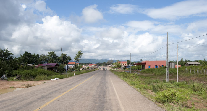 downhill along the main road into Srey Noi