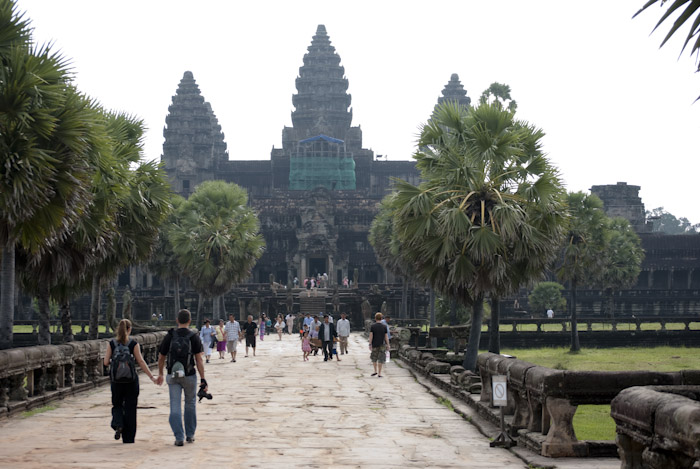 back entrance to Angkor Wat