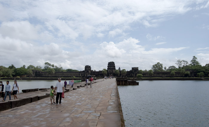 Angkor Wat front moat and facade
