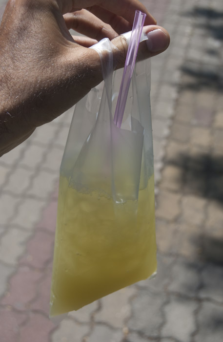 cane juice in bag