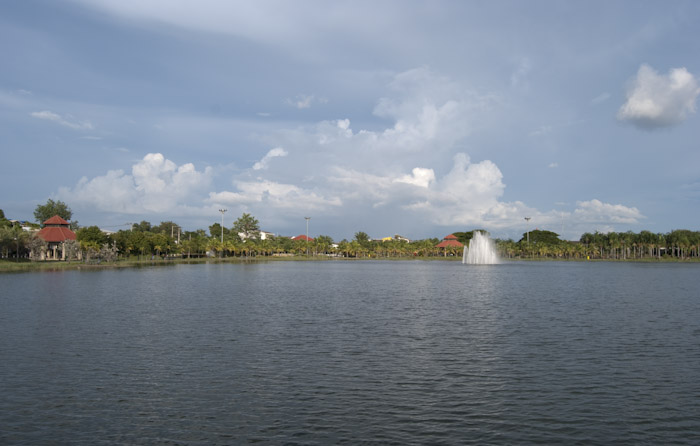 lake in park