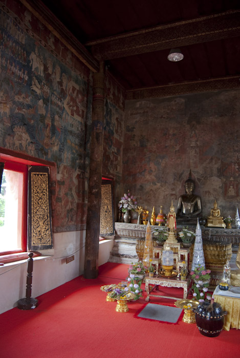 painted temple interior