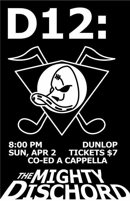 D12: The Mighty Dischord: full-size poster